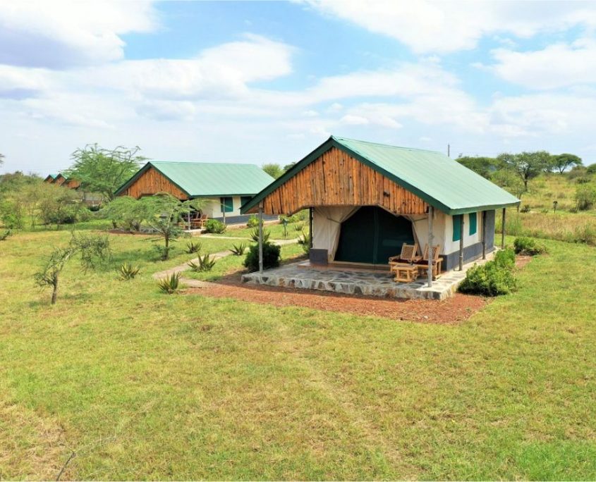 Una tienda semipermanente en el Serengeti Ikoma Africa Safari Lodge